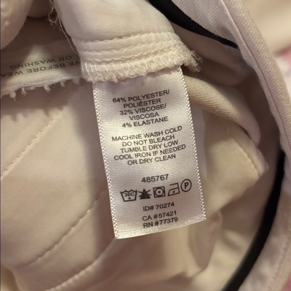 Cream Ann Taylor size 6 trousers - Picture 7 of 7